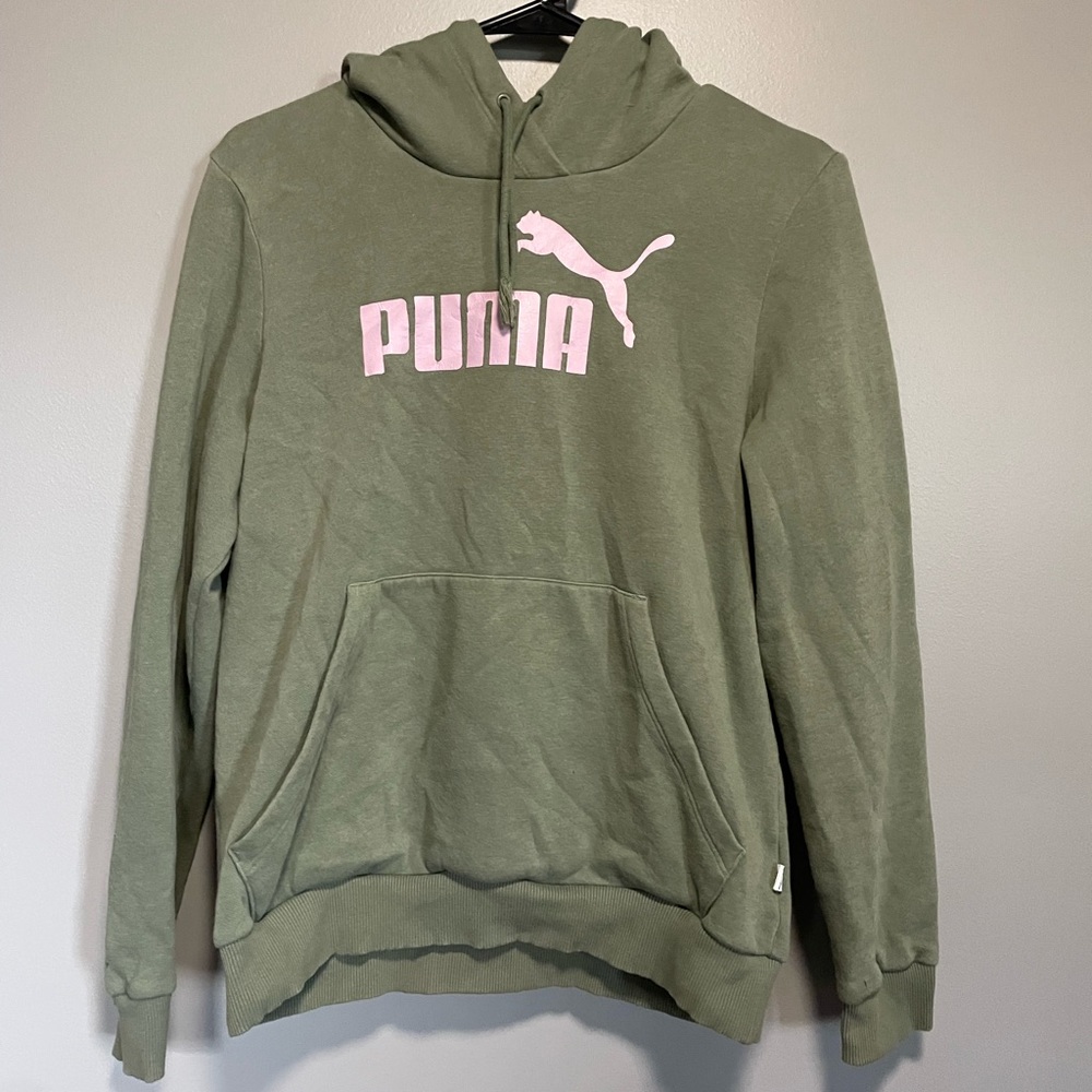 green puma hoodie